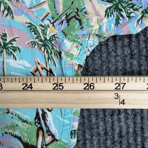 Reyn Spooner Art Eddy Y Golf AOP Hawaiian Vintage 90s Made Hawaii XL Extra Large - Picture 9 of 10